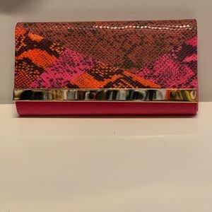 Aldo snakeskin clutch